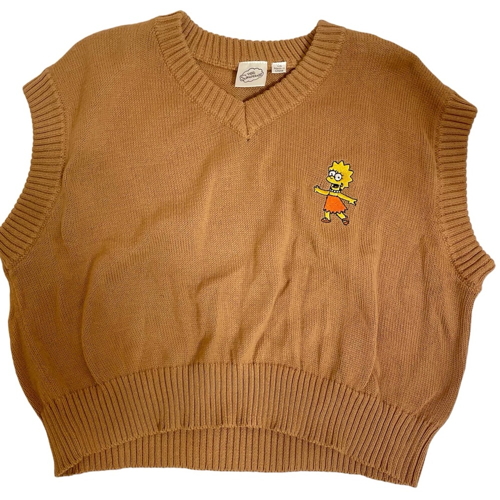 Lisa Simpson Beige Sweater Vest